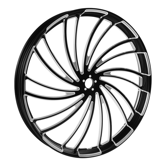 Custom Chrome HARLEY TWISTER BLACK ANODIZED 26" X 3.50" FRONT WHEEL NON ABS