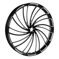 Custom Chrome HARLEY TWISTER BLACK ANODIZED 26" X 3.50" FRONT WHEEL NON ABS