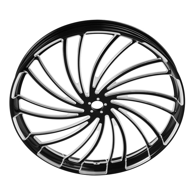 Custom Chrome HARLEY TWISTER BLACK ANODIZED 26" X 3.50" FRONT WHEEL NON ABS