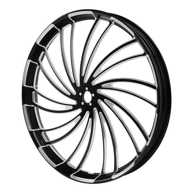 Custom Chrome HARLEY TWISTER BLACK ANODIZED 30" X 3.50" FRONT WHEEL NON ABS