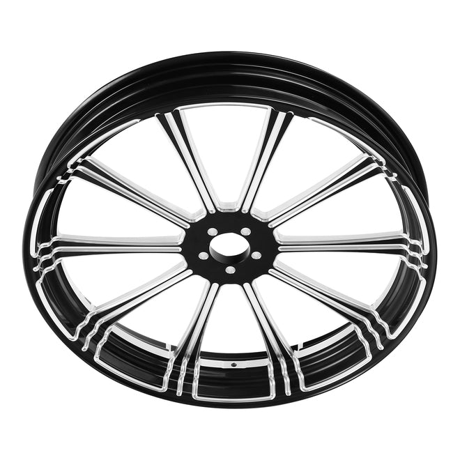 Custom Chrome HARLEY FLASH BLACK ANODIZED 18" X 3.50" FRONT WHEEL NON ABS