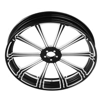 Custom Chrome HARLEY FLASH BLACK ANODIZED 18" X 3.50" FRONT WHEEL NON ABS