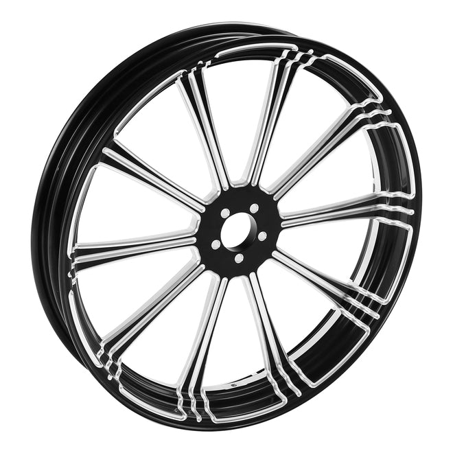 Custom Chrome HARLEY FLASH BLACK ANODIZED 18" X 3.50" FRONT WHEEL NON ABS