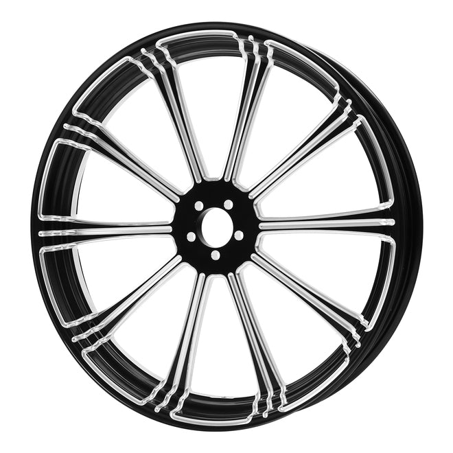 Custom Chrome HARLEY FLASH BLACK ANODIZED 21" X 3.50" FRONT WHEEL NON ABS