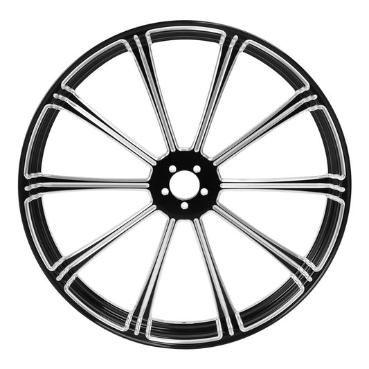 Custom Chrome HARLEY FLASH BLACK ANODIZED 23" X 3.50" FRONT WHEEL NON ABS