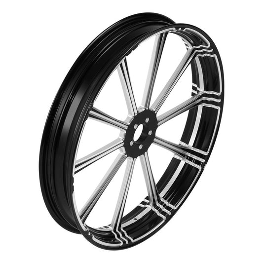 Custom Chrome HARLEY FLASH BLACK ANODIZED 23" X 3.50" FRONT WHEEL NON ABS