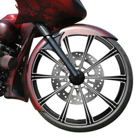 Custom Chrome HARLEY FLASH BLACK ANODIZED 30" X 3.50" FRONT WHEEL NON ABS