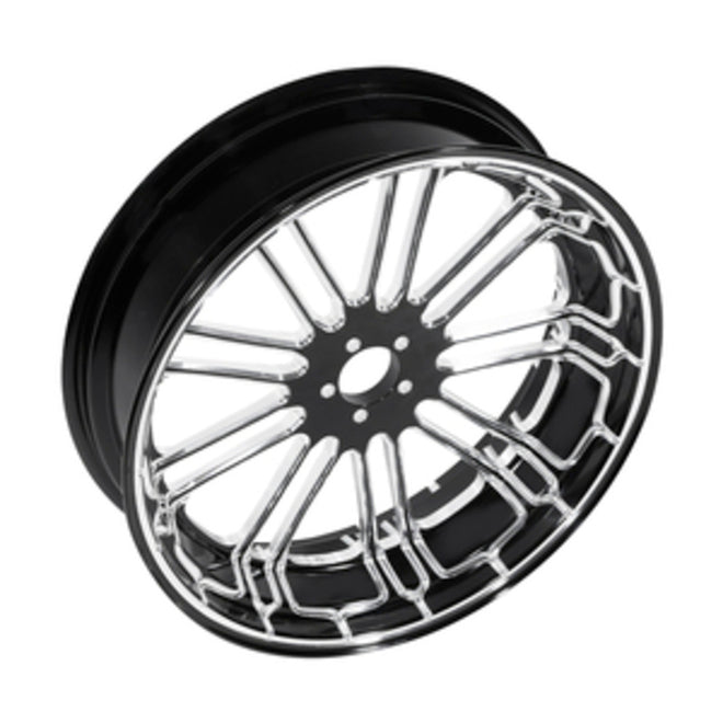 Custom Chrome HARLEY 9 SPOT BLACK ANODIZED 18" X 5.5" REAR WHEEL NON ABS