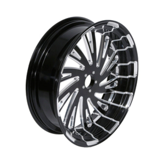 Custom Chrome HARLEY TWISTER BLACK ANODIZED 18" X 5.5" REAR WHEEL NON ABS