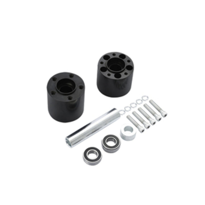 Custom Chrome HARLEY REAR WHEEL HUBS BLACK ANODIZED NON ABS