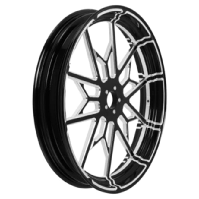 Custom Chrome HARLEY BLACK KNIGHT BLACK ANODIZED 21" X 3.5" FRONT WHEEL NON ABS