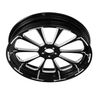 Custom Chrome HARLEY BLACK DALIA BLACK ANODIZED 18" X 3.5" FRONT WHEEL NON ABS