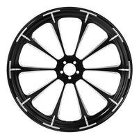 Custom Chrome HARLEY BLACK DALIA BLACK ANODIZED 21" X 3.5" FRONT WHEEL NON ABS