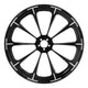 Custom Chrome HARLEY BLACK DALIA BLACK ANODIZED 21" X 3.5" FRONT WHEEL NON ABS