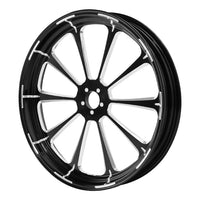 Custom Chrome HARLEY BLACK DALIA BLACK ANODIZED 21" X 3.5" FRONT WHEEL NON ABS