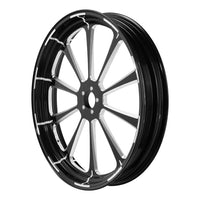 Custom Chrome HARLEY BLACK DALIA BLACK ANODIZED 21" X 3.5" FRONT WHEEL NON ABS