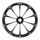 Custom Chrome HARLEY BLACK DALIA BLACK ANODIZED 23" X 3.5" FRONT WHEEL NON ABS