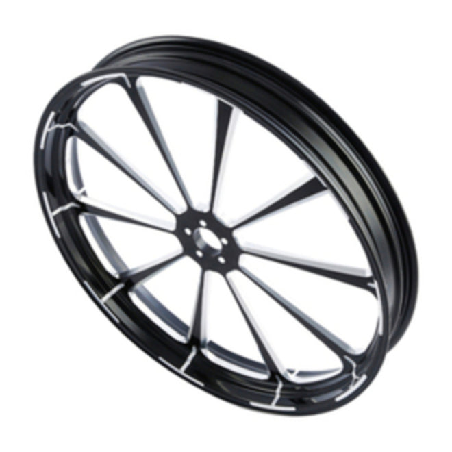 Custom Chrome HARLEY BLACK DALIA BLACK ANODIZED 30" X 3.5" FRONT WHEEL NON ABS