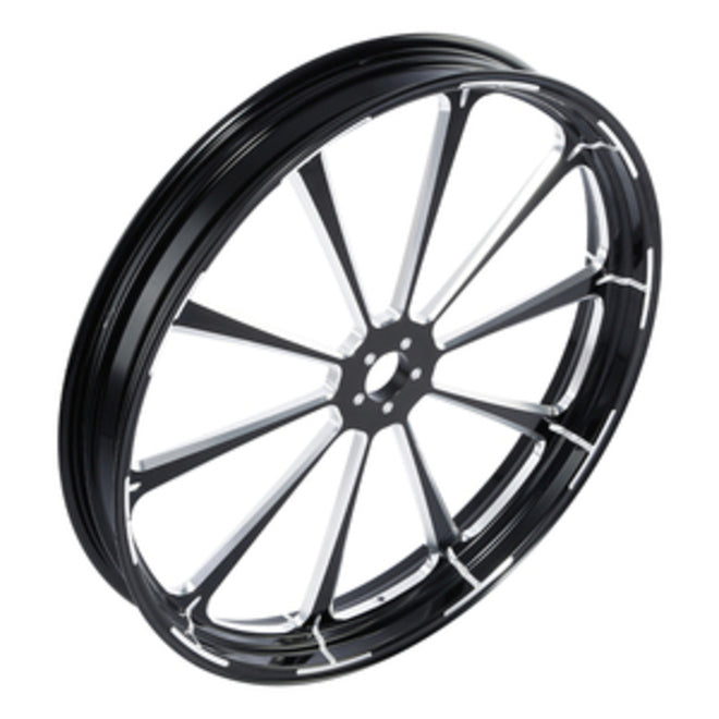 Custom Chrome HARLEY BLACK DALIA BLACK ANODIZED 30" X 3.5" FRONT WHEEL NON ABS