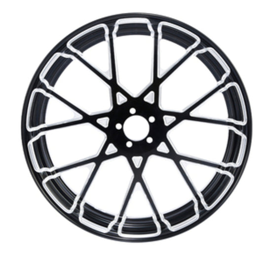 Custom Chrome HARLEY PRISM BLACK ANODIZED 18" X 3.5" FRONT WHEEL NON ABS