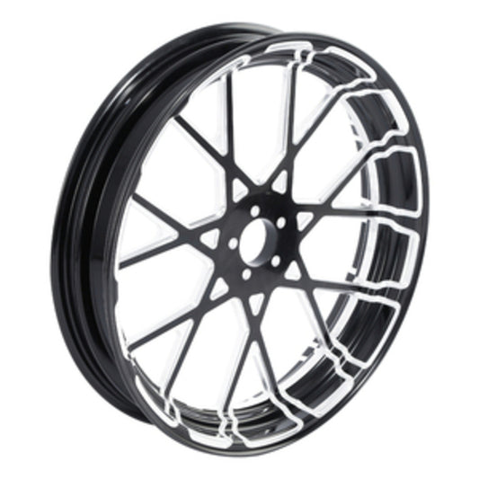 Custom Chrome HARLEY PRISM BLACK ANODIZED 18" X 3.5" FRONT WHEEL NON ABS