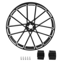 Custom Chrome HARLEY PRISM BLACK ANODIZED 23" X 3.5" FRONT WHEEL NON ABS