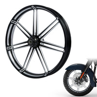 Custom Chrome HARLEY THE VEE BLACK ANODIZED 21" X 3.5" FRONT WHEEL NON ABS