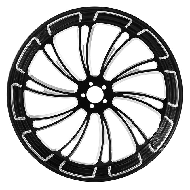 Custom Chrome HARLEY THE DUKE BLACK ANODIZED 18" X 3.5" FRONT WHEEL NON ABS