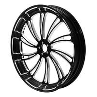 Custom Chrome HARLEY THE DUKE BLACK ANODIZED 18" X 3.5" FRONT WHEEL NON ABS