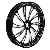 Custom Chrome HARLEY THE DUKE BLACK ANODIZED 18" X 3.5" FRONT WHEEL NON ABS