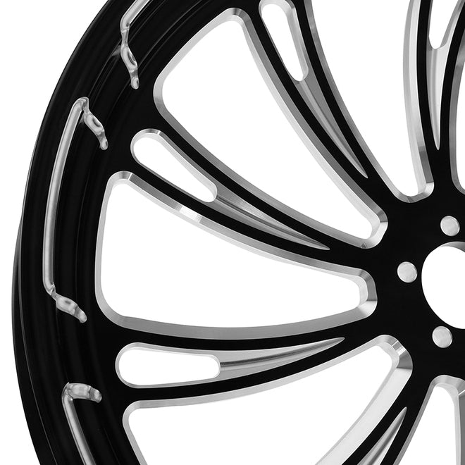 Custom Chrome HARLEY THE DUKE BLACK ANODIZED 21" X 3.5" FRONT WHEEL NON ABS