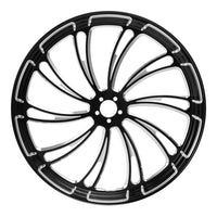 Custom Chrome HARLEY THE DUKE BLACK ANODIZED 23" X 3.5" FRONT WHEEL NON ABS