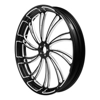 Custom Chrome HARLEY THE DUKE BLACK ANODIZED 23" X 3.5" FRONT WHEEL NON ABS