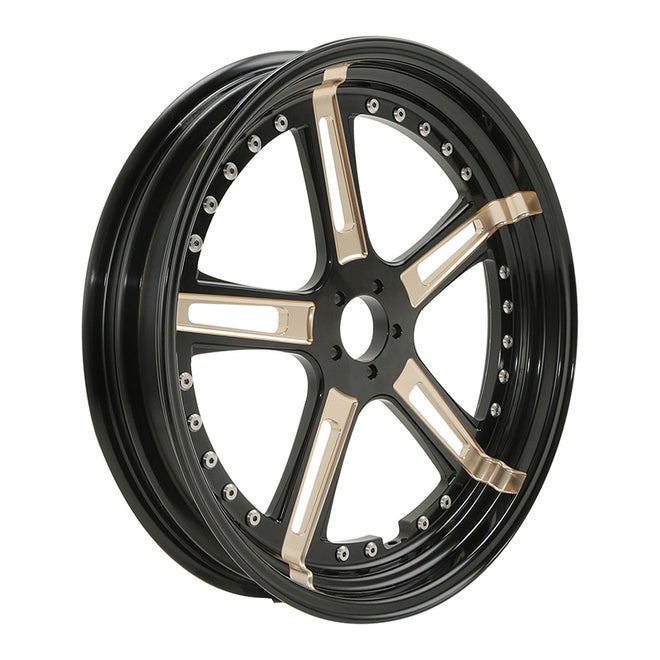 Custom Chrome HARLEY NOLA BLACK ANODIZED 18" X 3.5" FRONT WHEEL NON ABS