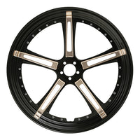 Custom Chrome HARLEY NOLA BLACK ANODIZED 23" X 3.5" FRONT WHEEL NON ABS