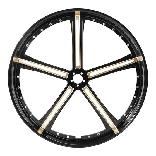 Custom Chrome HARLEY NOLA BLACK ANODIZED 30" X 3.5" FRONT WHEEL NON ABS