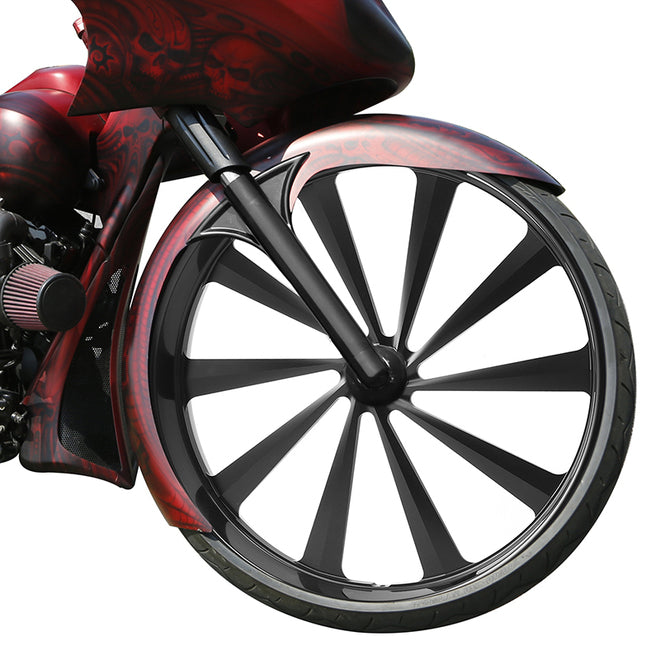 Custom Chrome HARLEY THE OMEN BLACK ANODIZED 30" X 3.5" FRONT WHEEL NON ABS