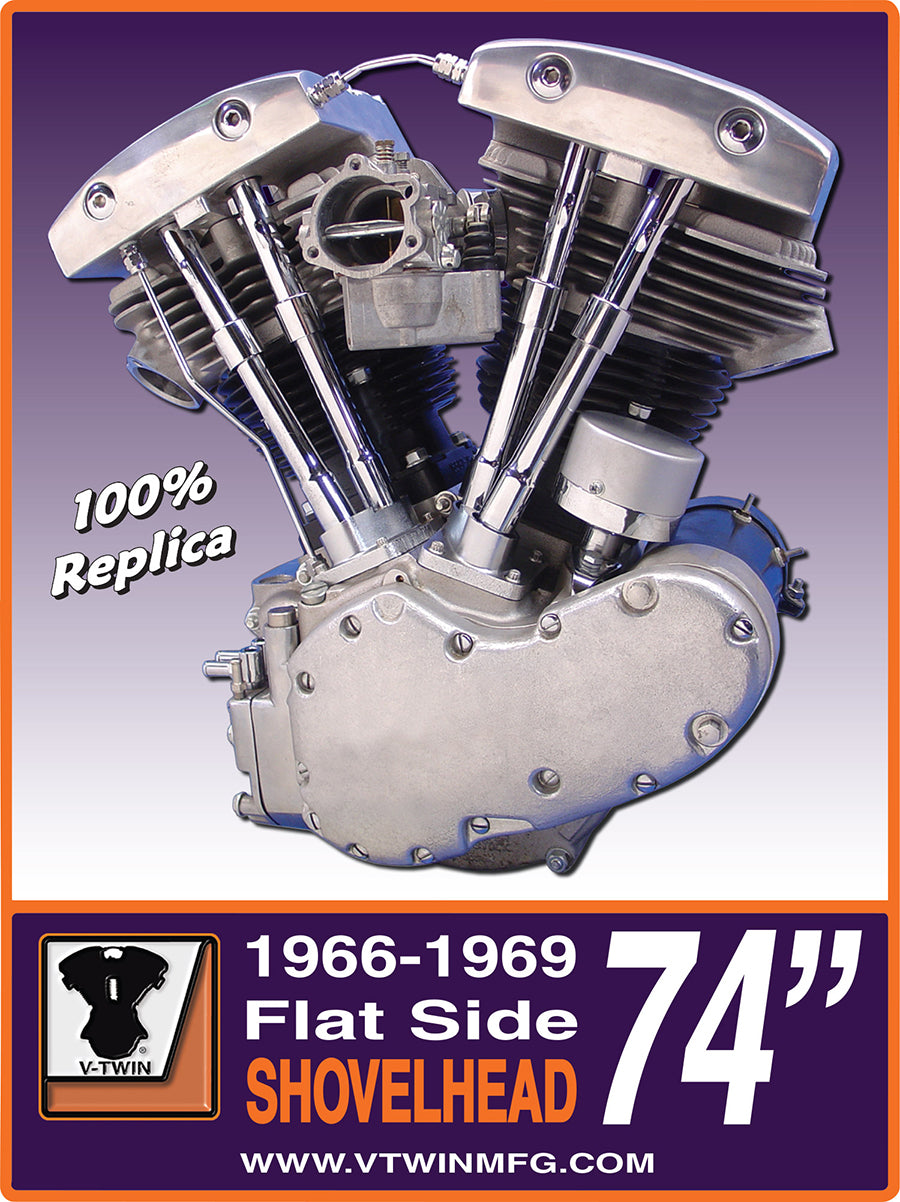 HARLEY Flatside Shovelhead Motor Plakette Schild Passend 0-  Alle,