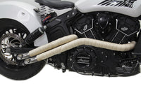 HARLEY Hellbraune Glasfaser-Auspuffbandage Passend 0-  Zoll Custom, Anwendung