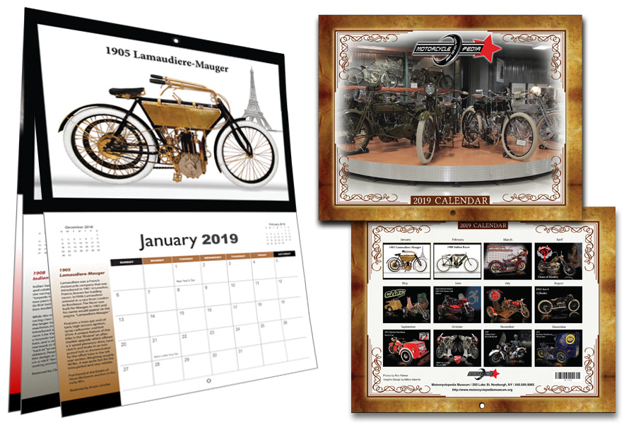 HARLEY 2019 Motorradpedia Museum Kalender Passend für 0-  Custom,