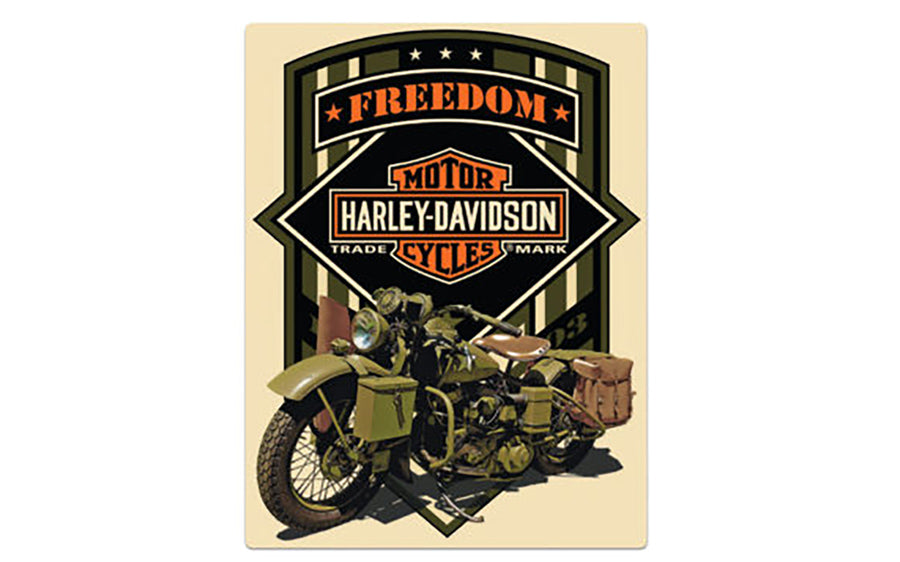 HARLEY Freedom Green Blechschild Passt 0-  Alle,