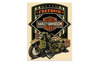 HARLEY Freedom Green Blechschild Passt 0-  Alle,