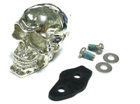 HARLEY Chrom Totenkopf Schutzblech Verzierung Passt 0-  Custom, verwendbar für vordere oder hintere Schutzbleche