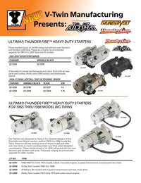 HARLEY V-Twin Ersatzteile für Thundervolt Thunderfire und Ultima Flyer Passend für 0- Alle, Modelle