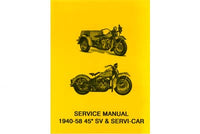 HARLEY 45 WL Solo Wartungshandbuch Passend für 1940-1952 WL, 1940-1958 G,