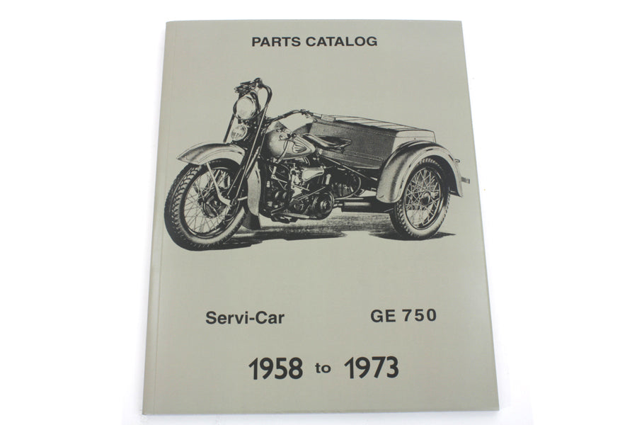 HARLEY Servi-Car Parts Book fits 1958-1973 G,