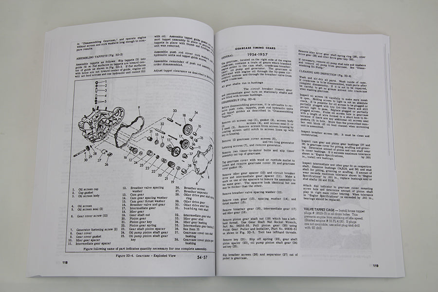 HARLEY Factory Service Manual for 1948-1957 Panhead and Rigid fits 1948-1957 FL,