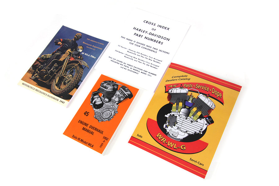 HARLEY 45 Handbuchsatz passend für 1936-1952 W,