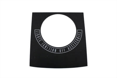 HARLEY Schwarze Armaturenbrett-Aufkleber Passend für 1979-1984 FL, 1980-1986 FX, 1984-1993 FXST, 1986-1993 FLST
