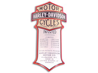 HARLEY OE Federgabel Stoßdämpfer Logo Aufkleber gebogen Passt für 1936-1940 EL,   1941-1948 FL,   1988-UP FXSTS,